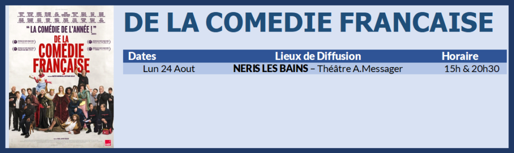 De La Comedie Francaise Récap